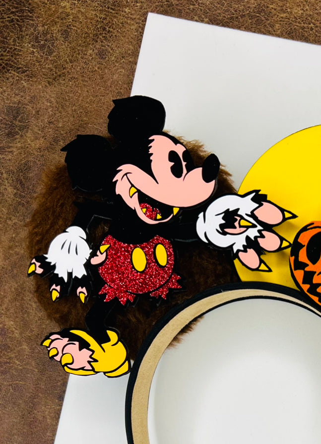 Mickey and Minnie Werewolf and red riding hood inspired ears