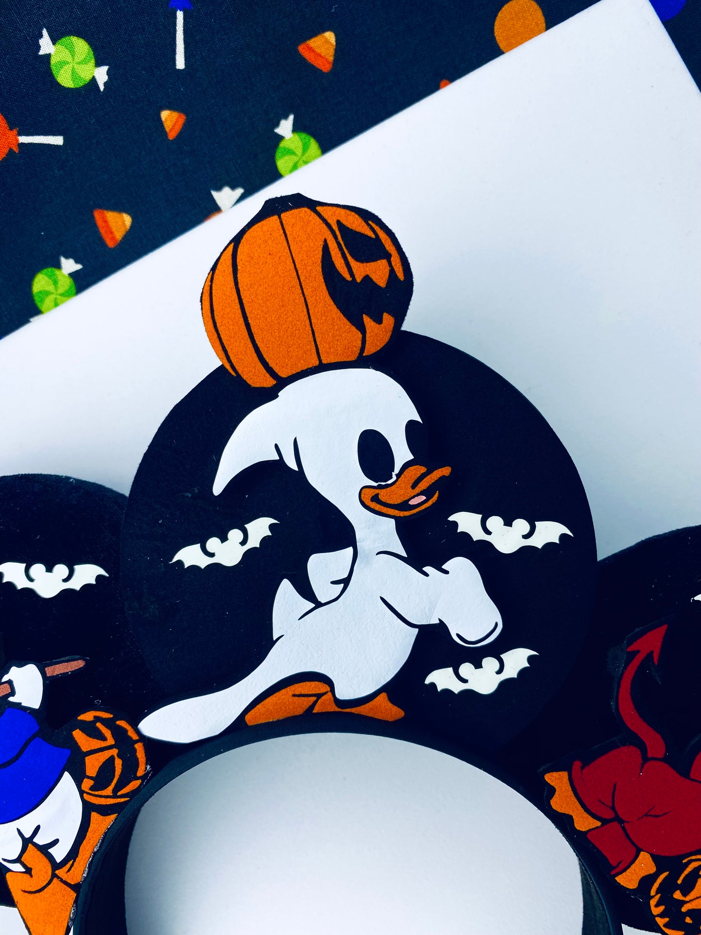 Halloween Huey, Dewey and Louie Inspired Ears