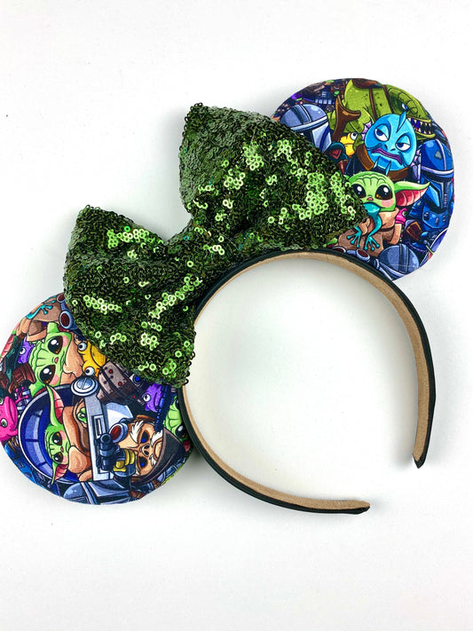 Baby Yoda Mandalorian Inspired Mouse ears