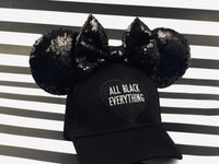 All black Woman’s Hat