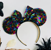 Colorful Sequin Minnie Ears