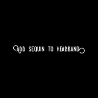 Add sequin to headband